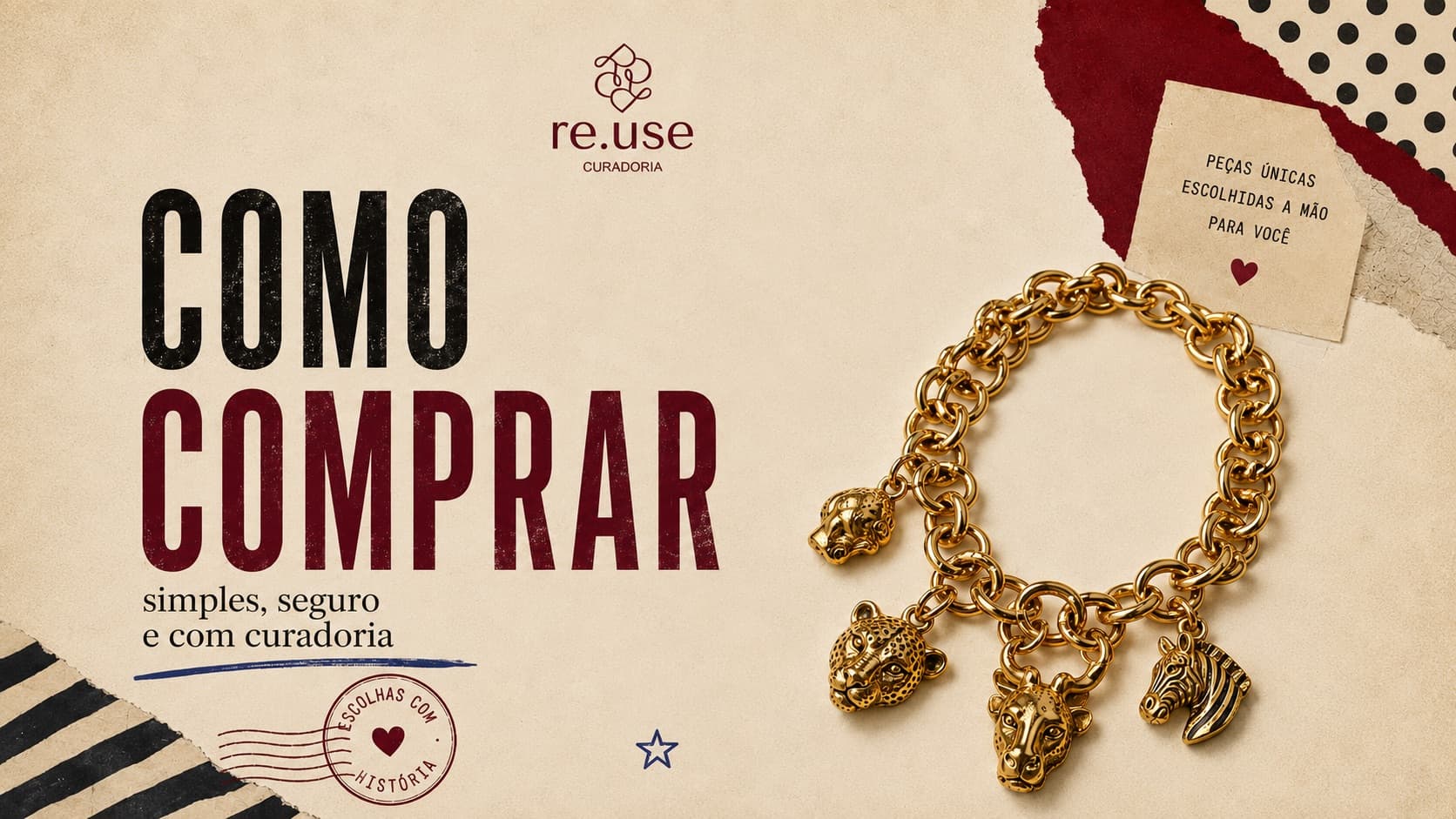 Como comprar — Reuse Curadoria: simples, seguro e com curadoria