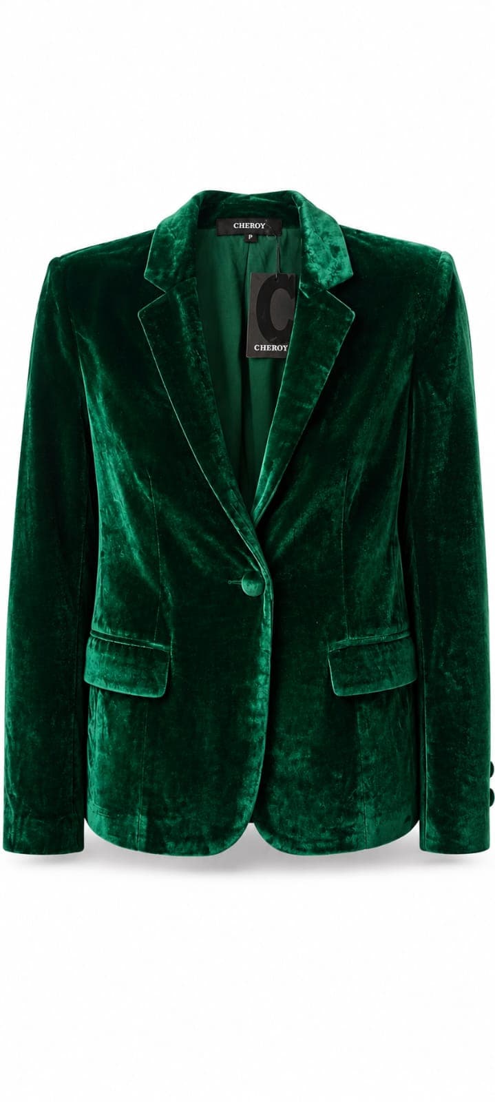 Blazer Cheroy Veludo Verde Esmeralda - Tam. P | Novo com Etiqueta