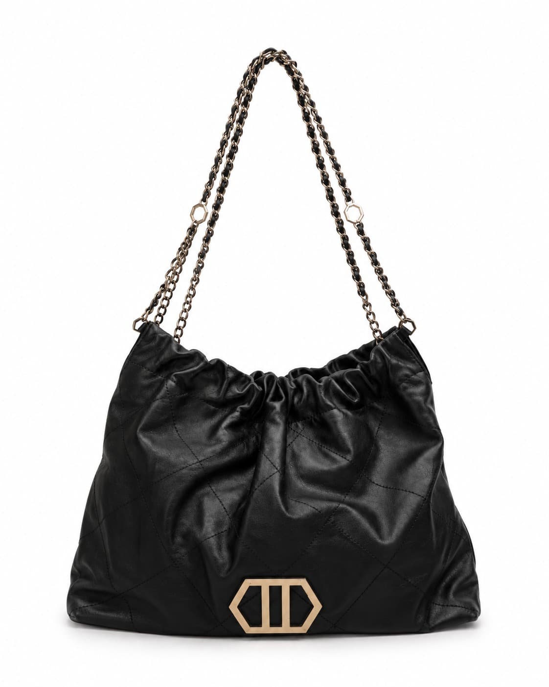 Bolsa Arezzo Preta em Couro com Corrente | RE.USE